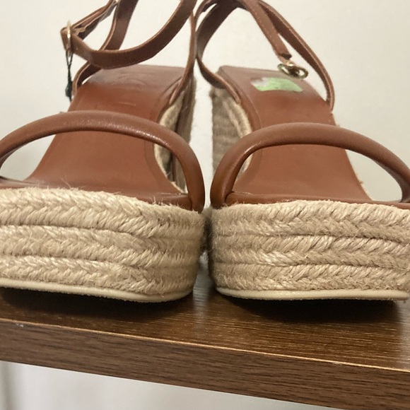 Michael Kors Brown Mango Wedge Sandals. - Picture 7 of 8